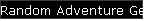 Random Adventure Generator